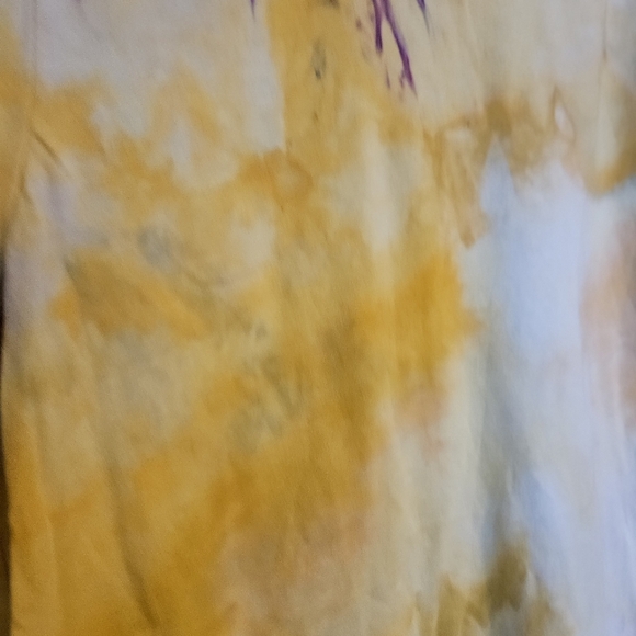 Local Beast Tie-Dye T-Shirt Bella Canvas Orange Yellow Unisex Crewneck Medium - Picture 7 of 10